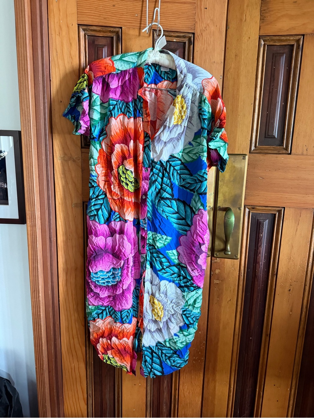 Mara Hoffman Vibrant Floral Button-Up Dress in Multicolor
